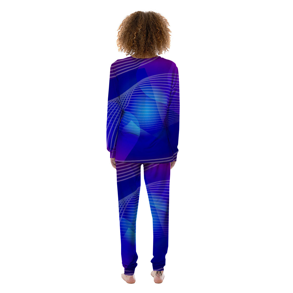 Wave EDM Print Women's Pajamas-grizzshop