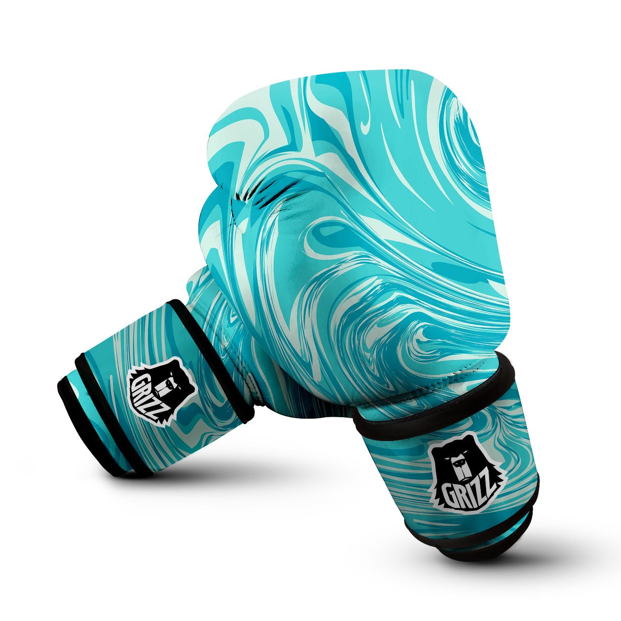 Wave Psychedelic Print Pattern Boxing Gloves-grizzshop