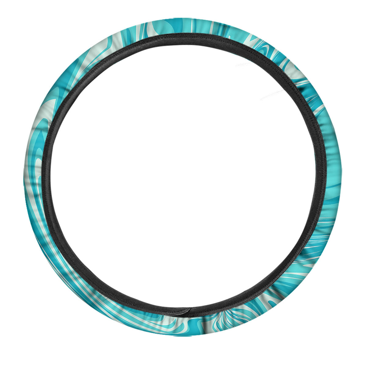 Wave Psychedelic Print Pattern Car Steering Wheel Cover-grizzshop