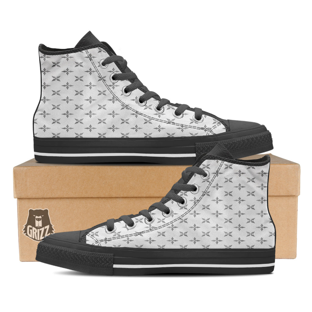 Weapon Ninja Print Pattern High Top Shoes-grizzshop