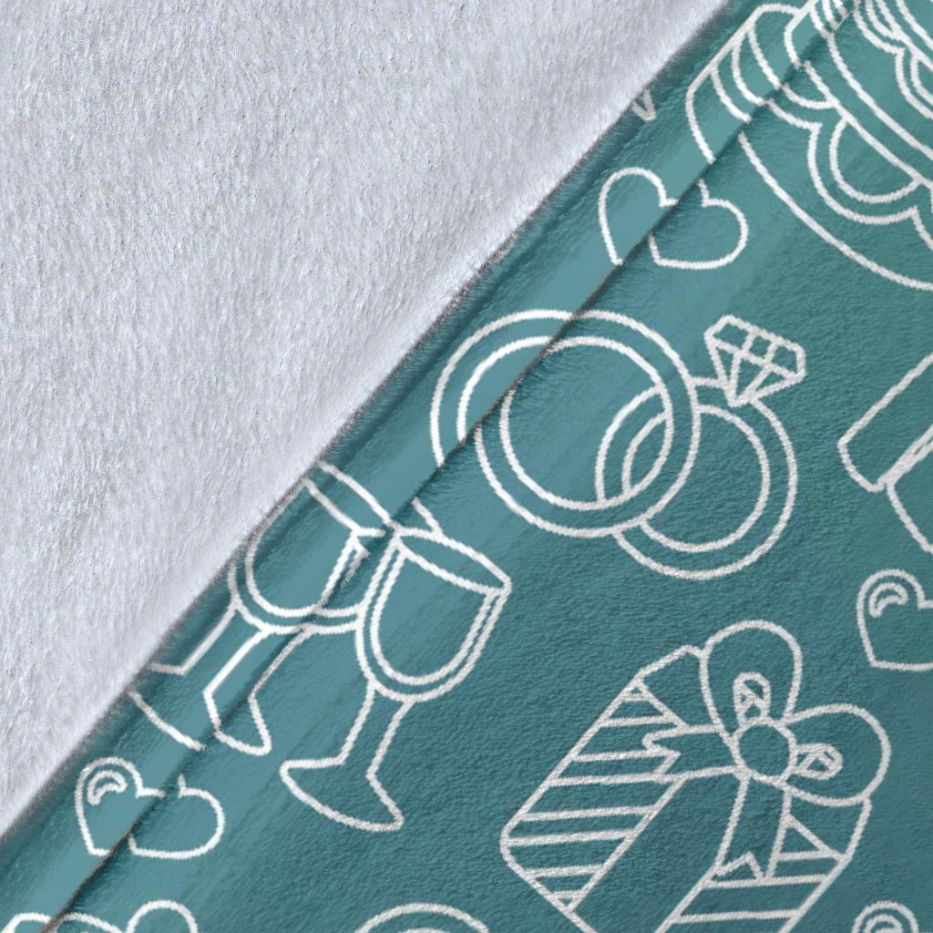 Wedding Pattern Print Blanket-grizzshop