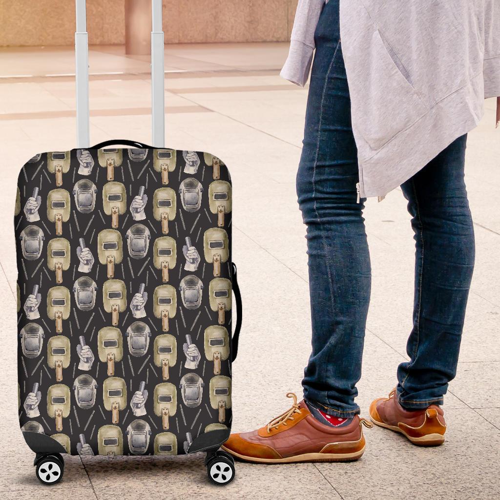 Welder Mask Print Pattern Luggage Cover Protector-grizzshop