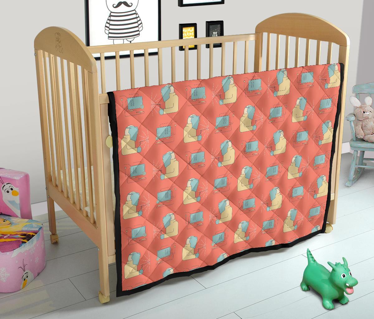Welder Pattern Print Quilt-grizzshop