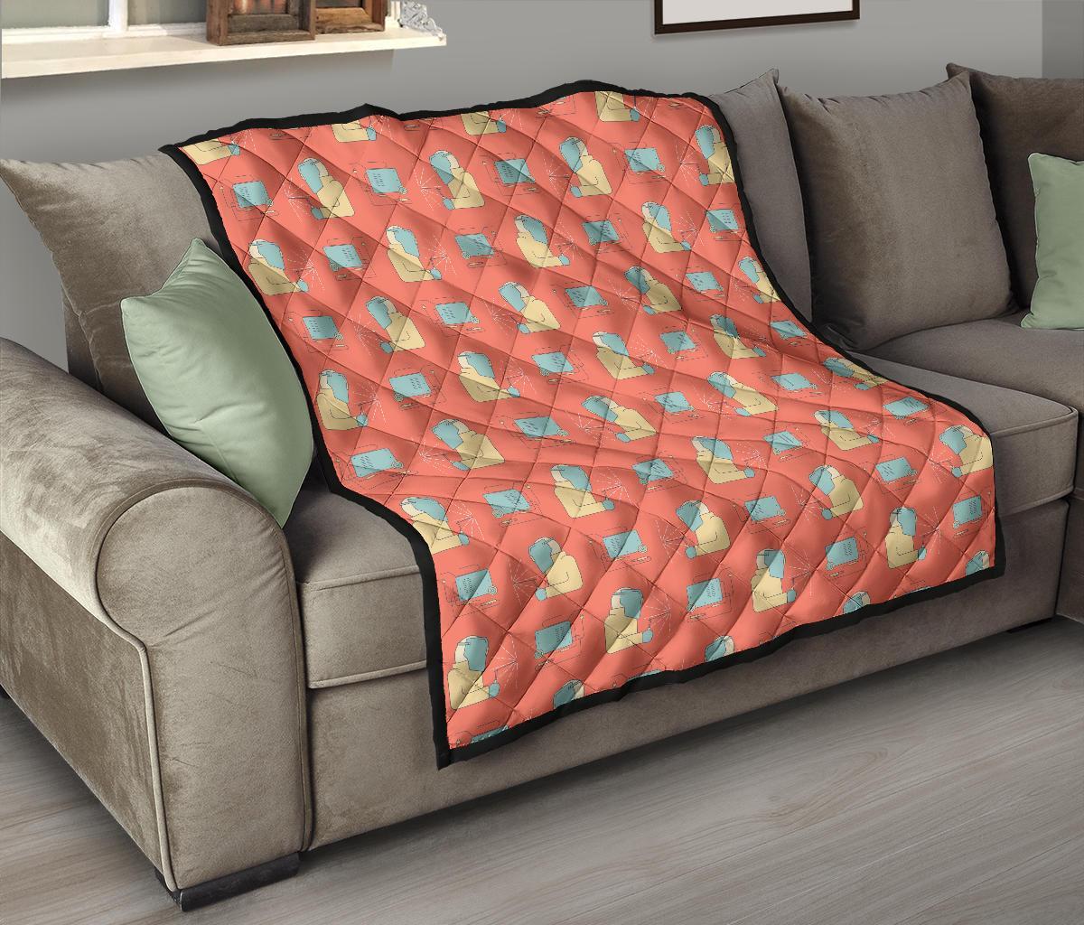 Welder Pattern Print Quilt-grizzshop