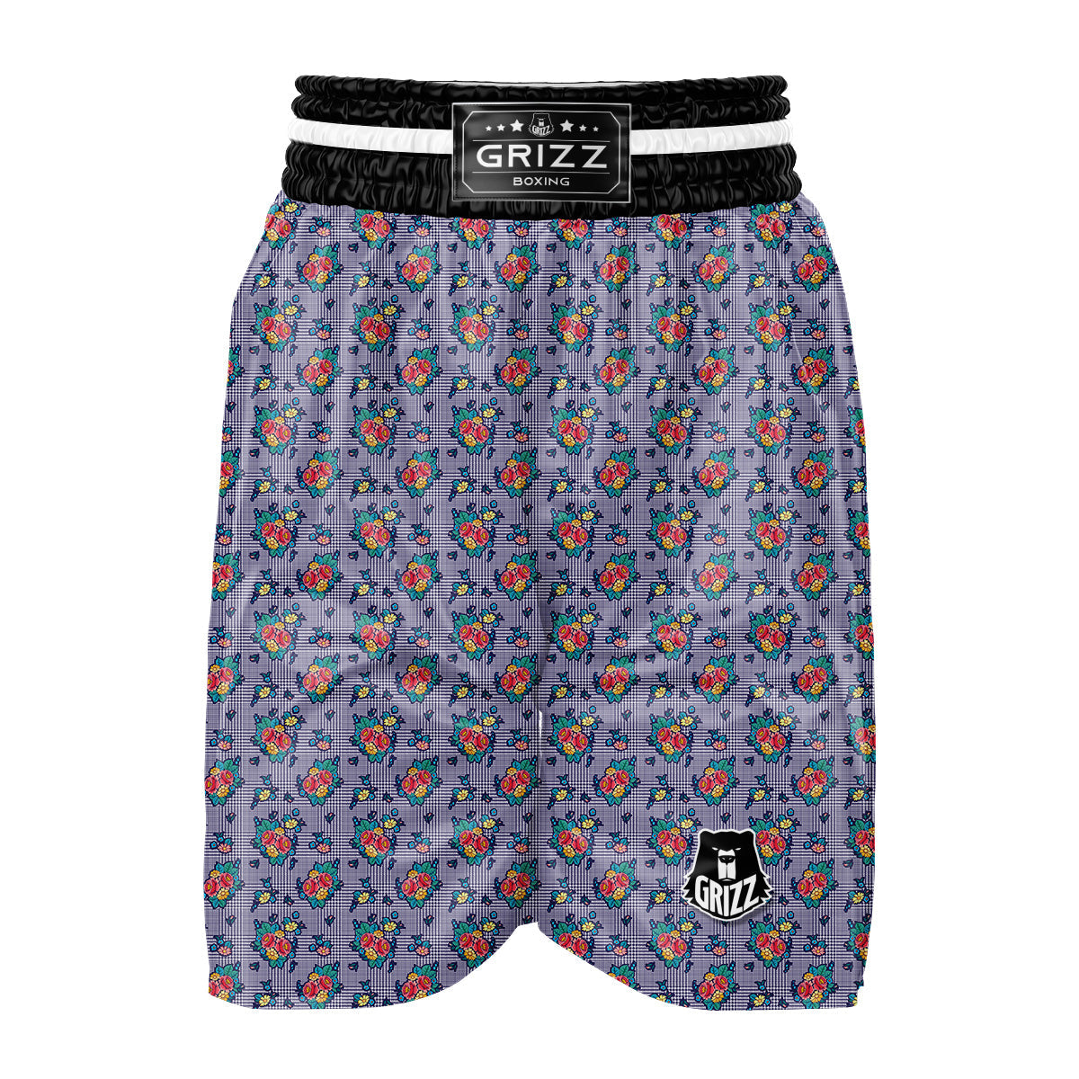 Blue Box Plaid Shorts Set