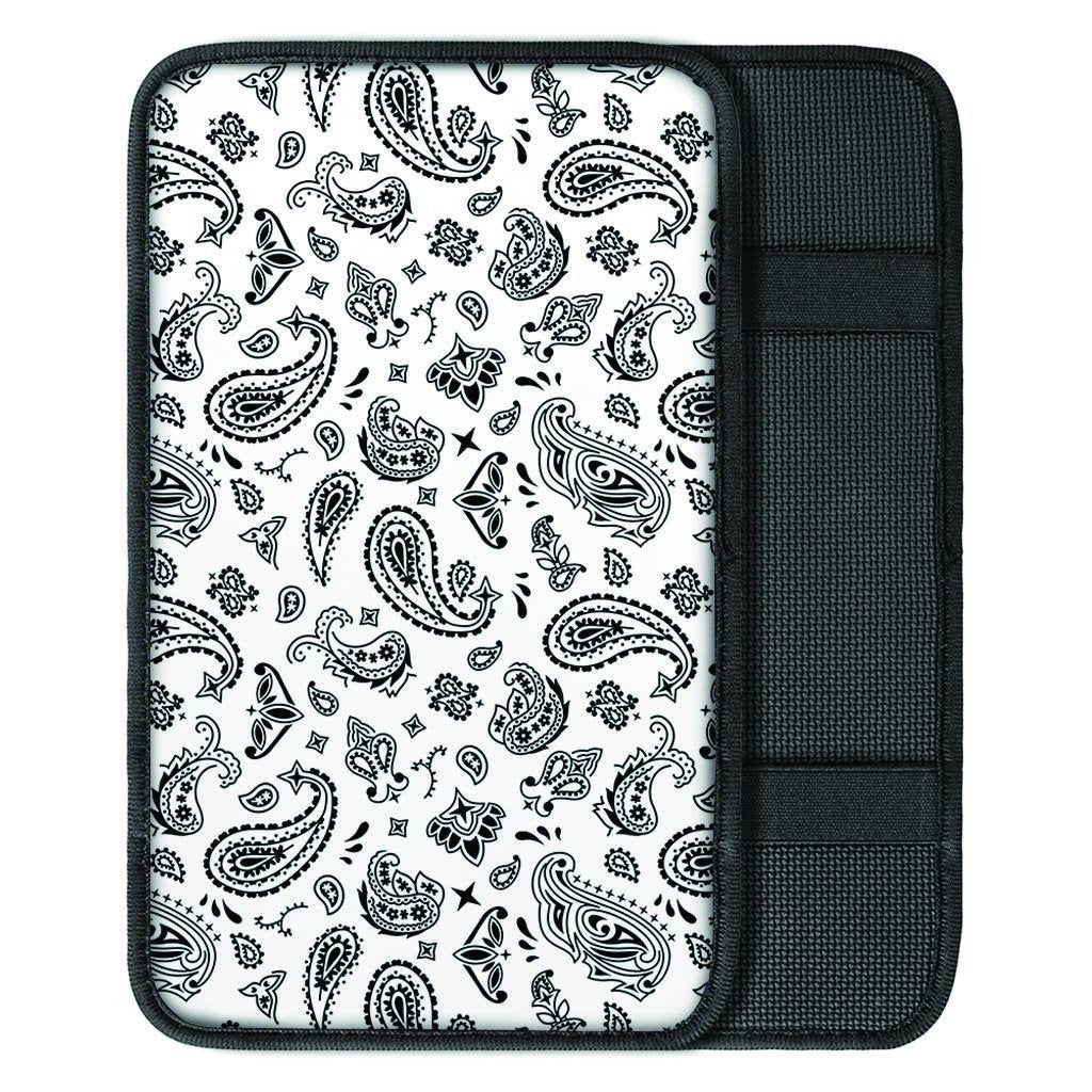 White Bandana Car Console Cover-grizzshop
