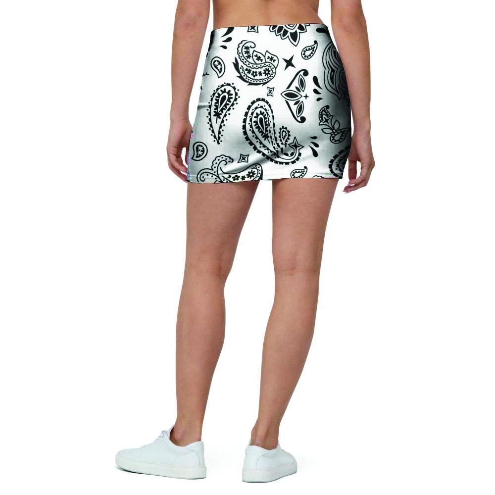 White Bandana Mini Skirt-grizzshop