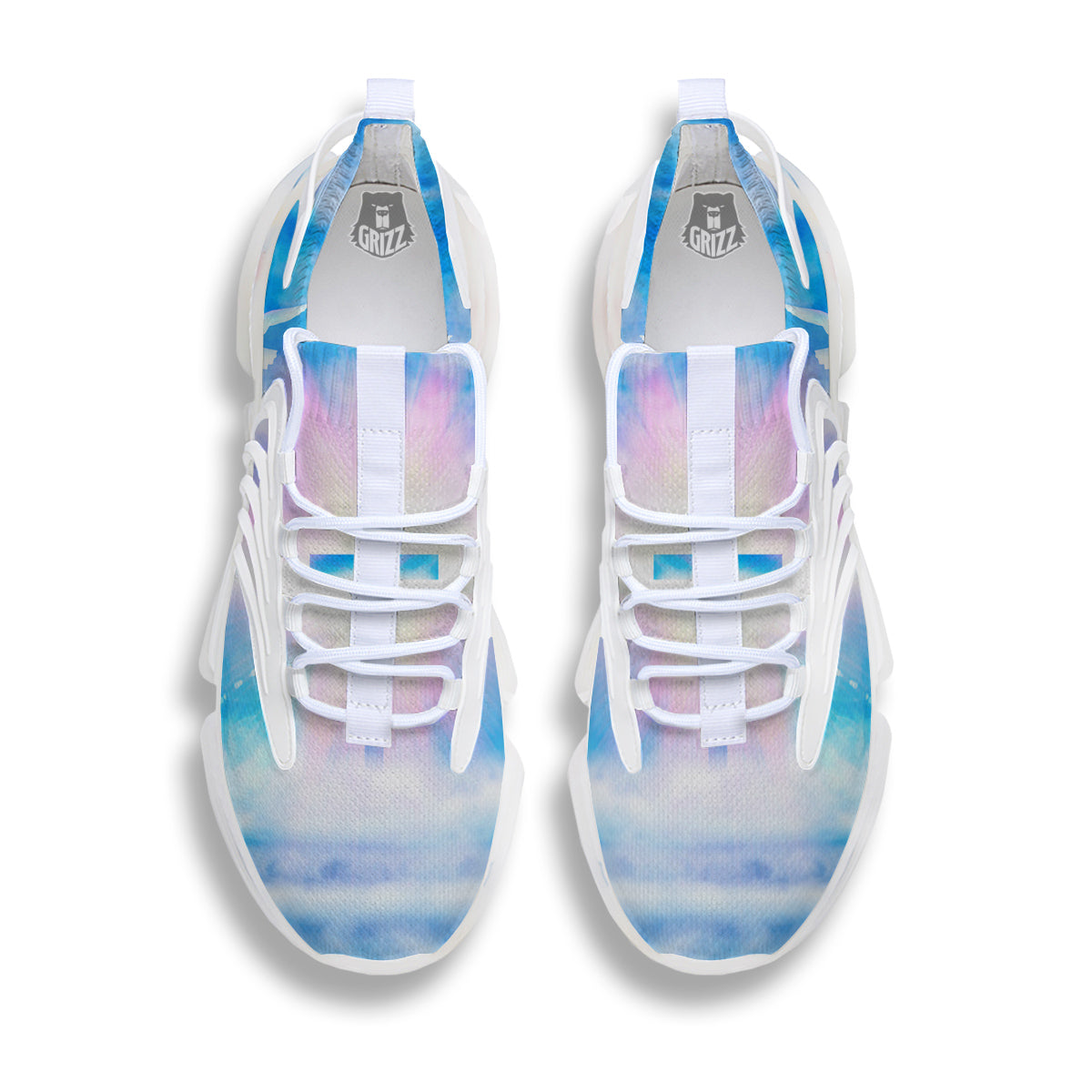 White Doves And Christian Cross Print White Gym Shoes-grizzshop