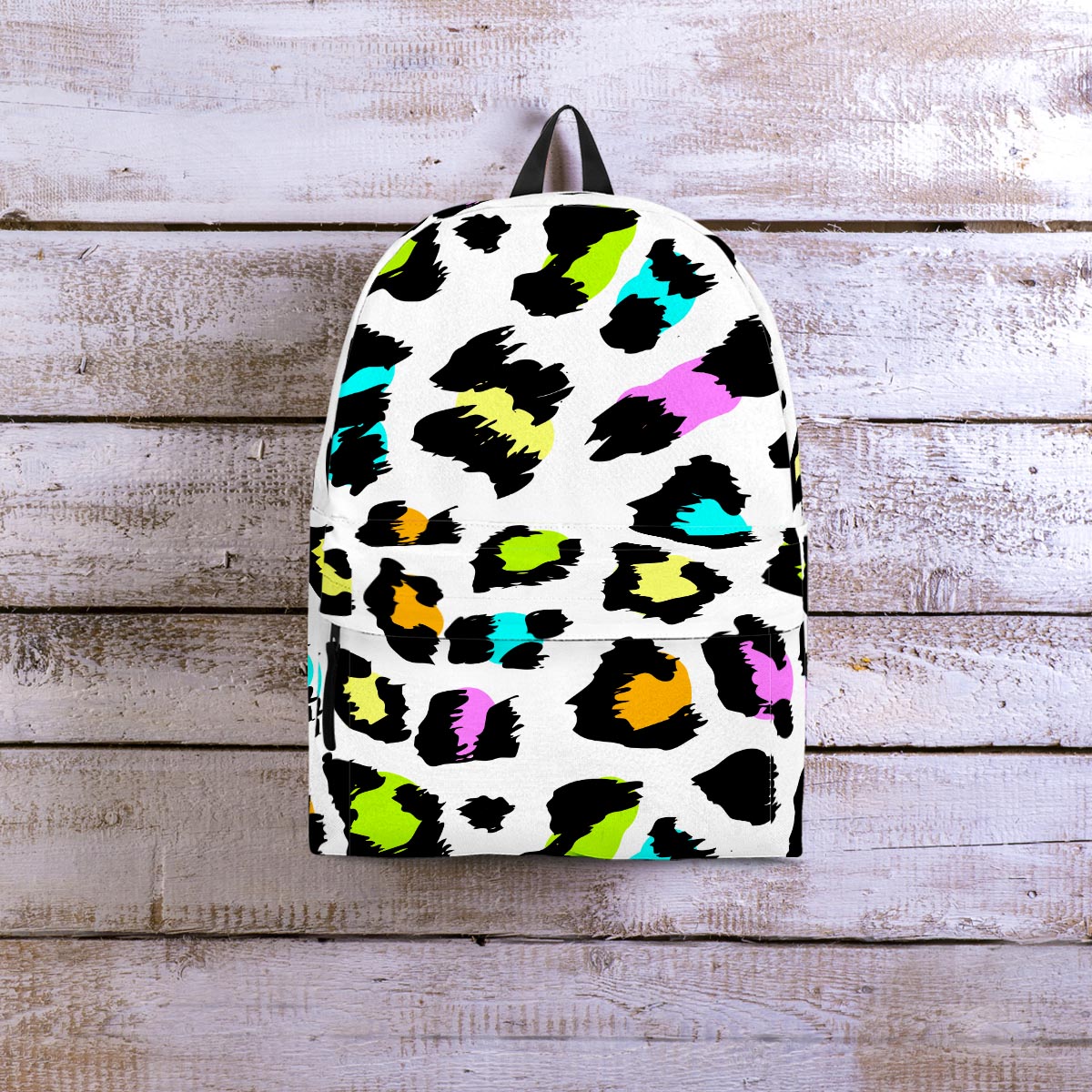 White Leopard Backpack-grizzshop