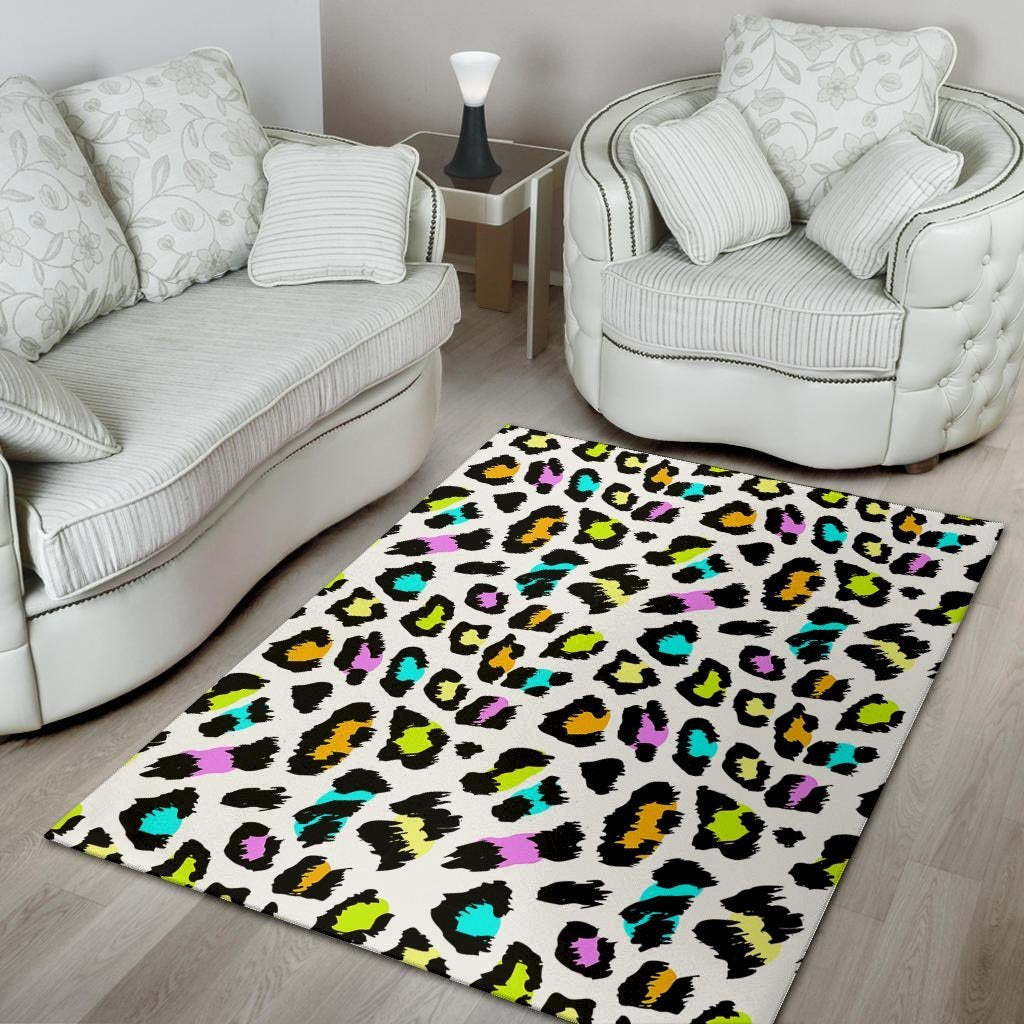 White Leopard Floor Mat-grizzshop