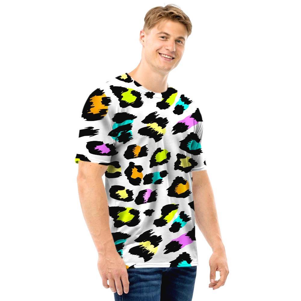 White Leopard Men T Shirt-grizzshop