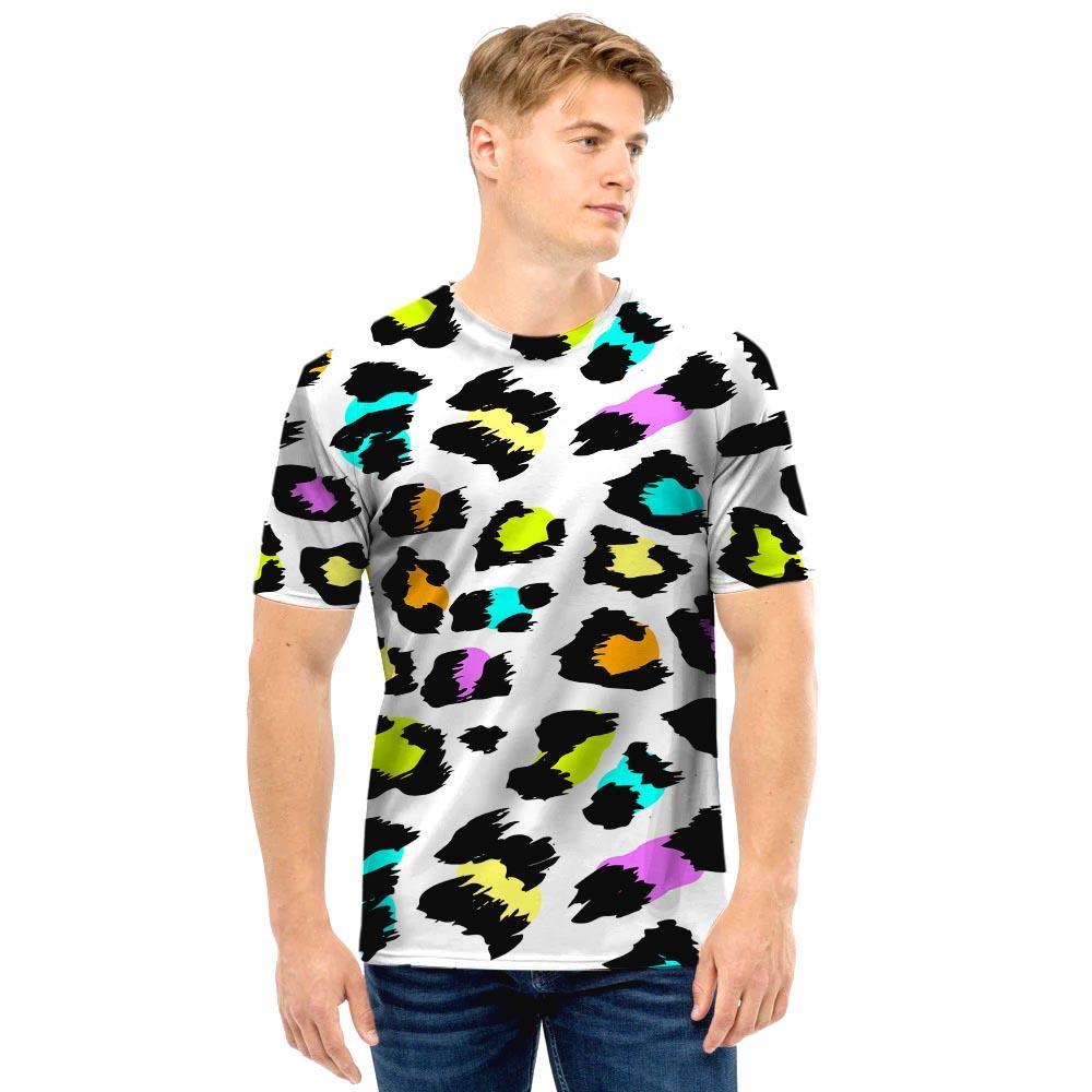 White Leopard Men T Shirt-grizzshop
