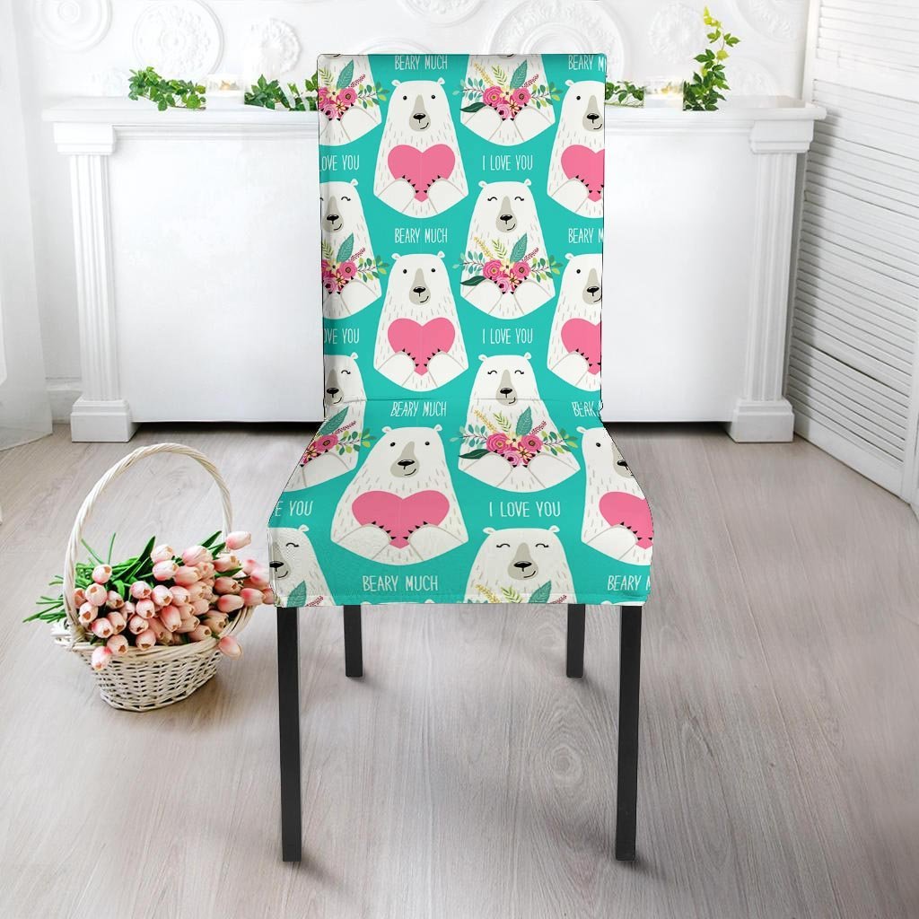 White Mama Bear Chair Cover-grizzshop