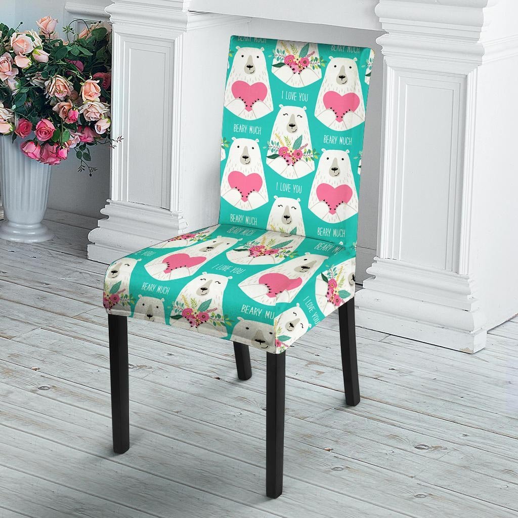 White Mama Bear Chair Cover-grizzshop