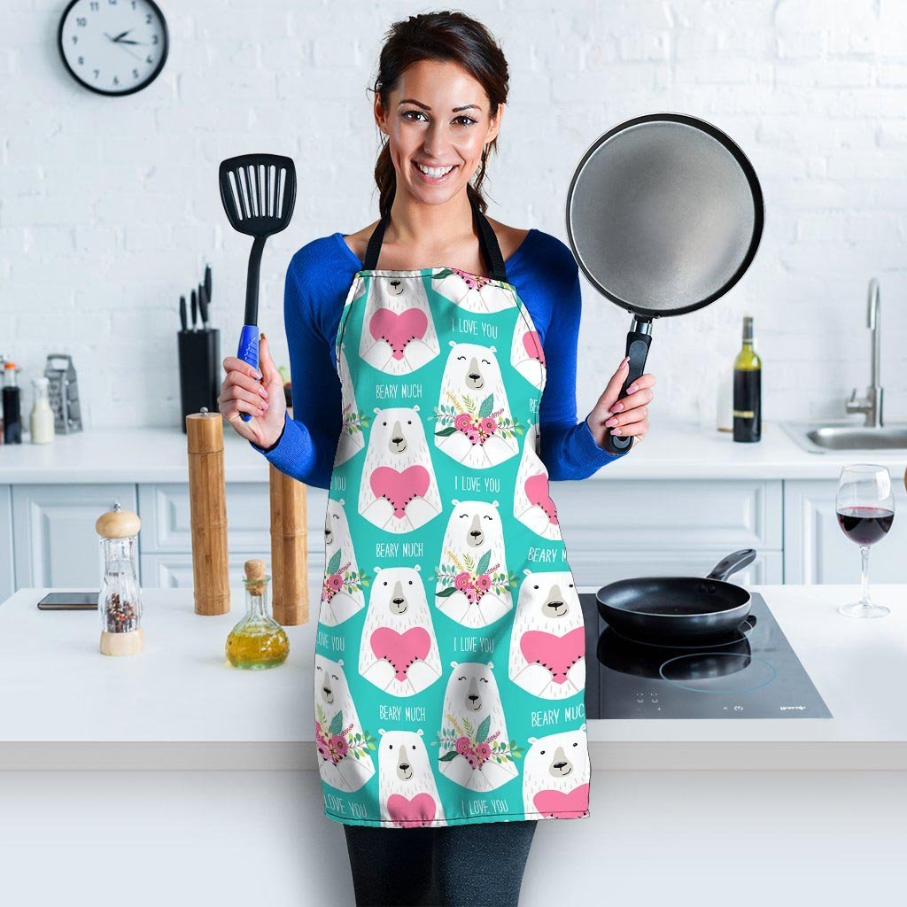 White Mama Bear Women's Apron-grizzshop