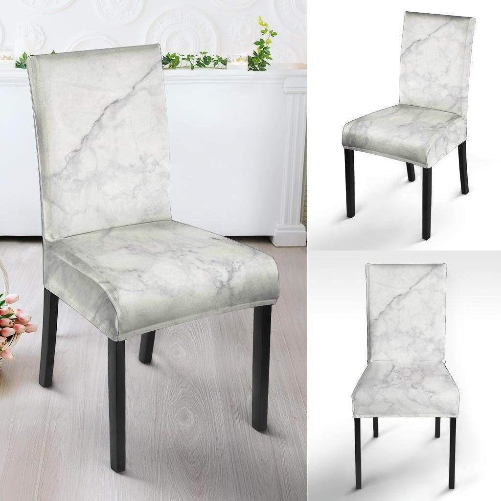White Marble Chair Cover-grizzshop