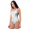 White Marble One Piece Swimsuite-grizzshop
