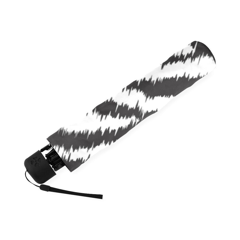 White Tiger Pattern Print Foldable Umbrella-grizzshop