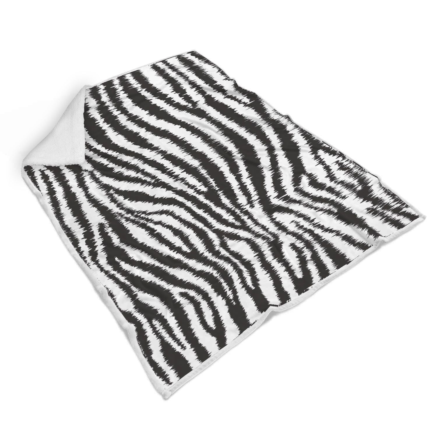 White Tiger Pattern Print Throw Blanket-grizzshop