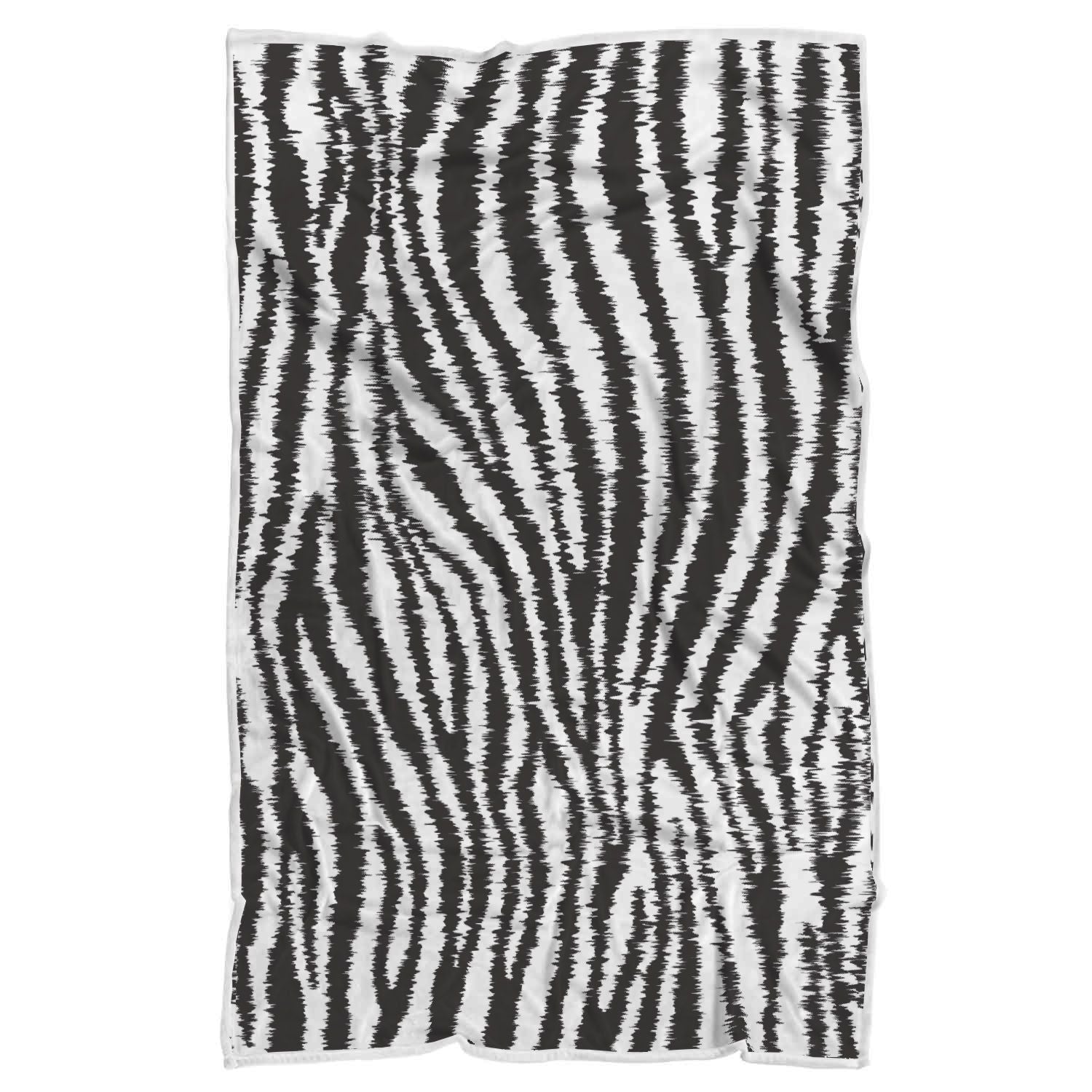 White Tiger Pattern Print Throw Blanket-grizzshop