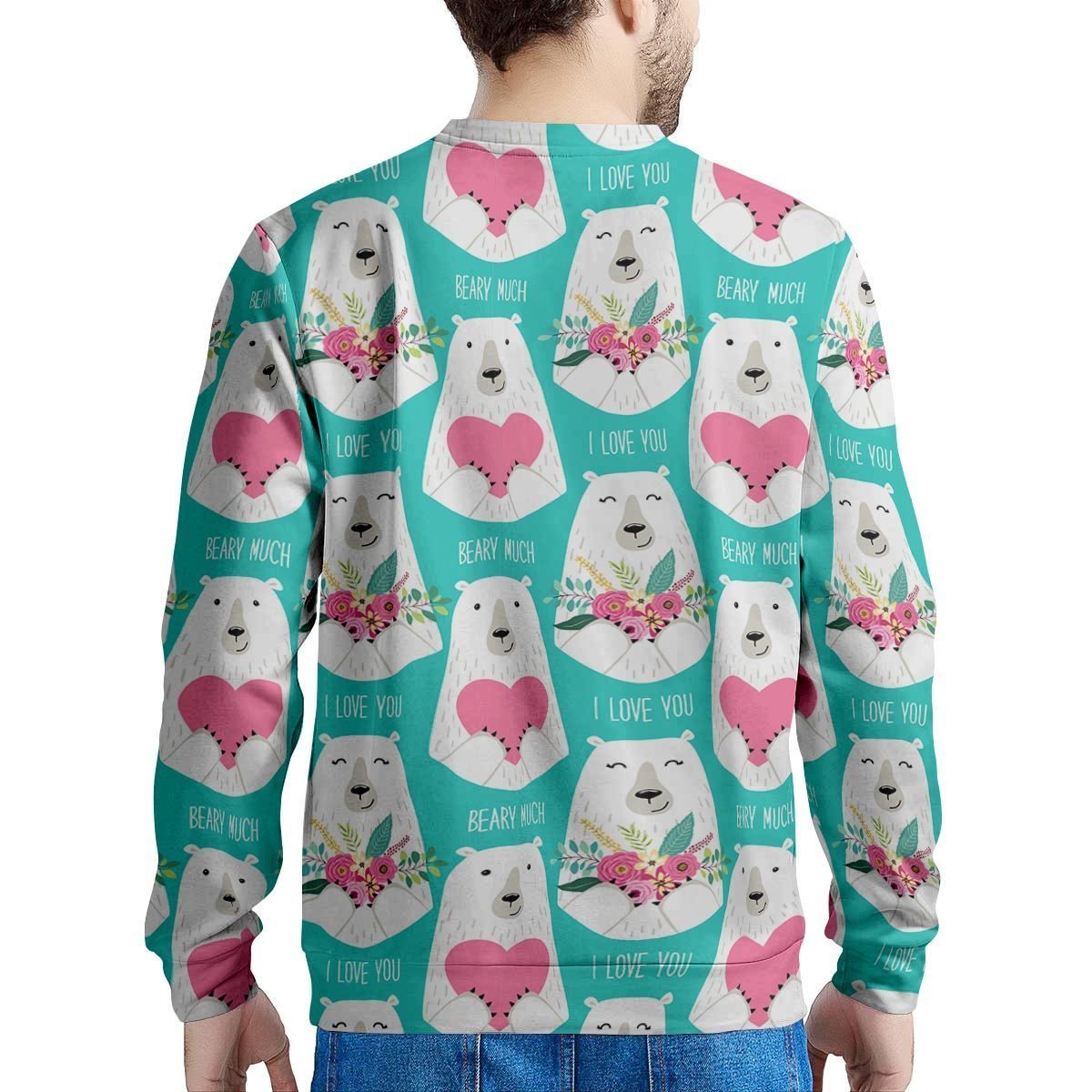 White Mama Bear Men's Sweatshirt-grizzshop