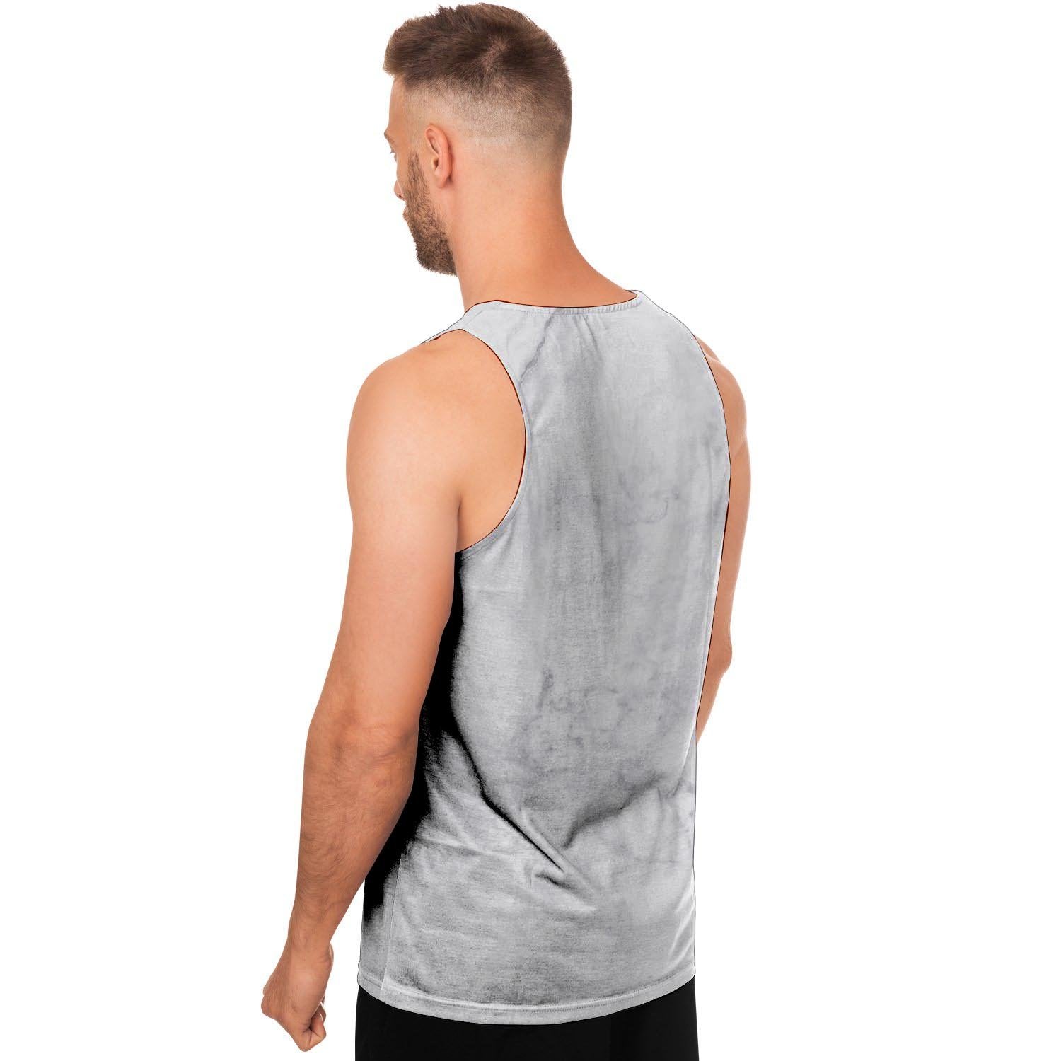 White Marble Men's Tank Tops-grizzshop