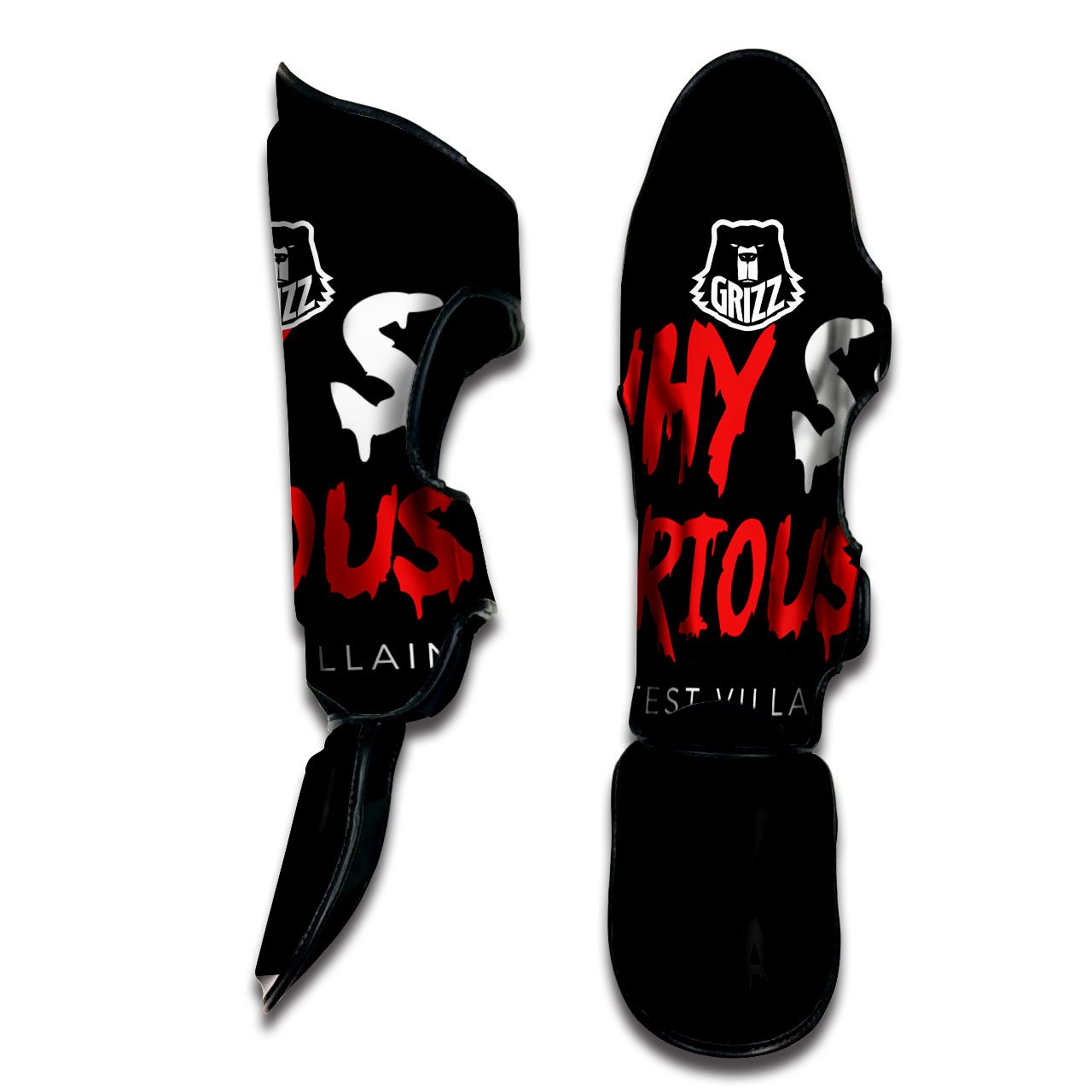 Why So Serious Laughing Joker Print Muay Thai Shin Guards-grizzshop