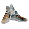 Wild Horses Running Print White Athletic Shoes-grizzshop