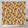 Wine Grape Pattern Print Bathroom Shower Curtain-grizzshop