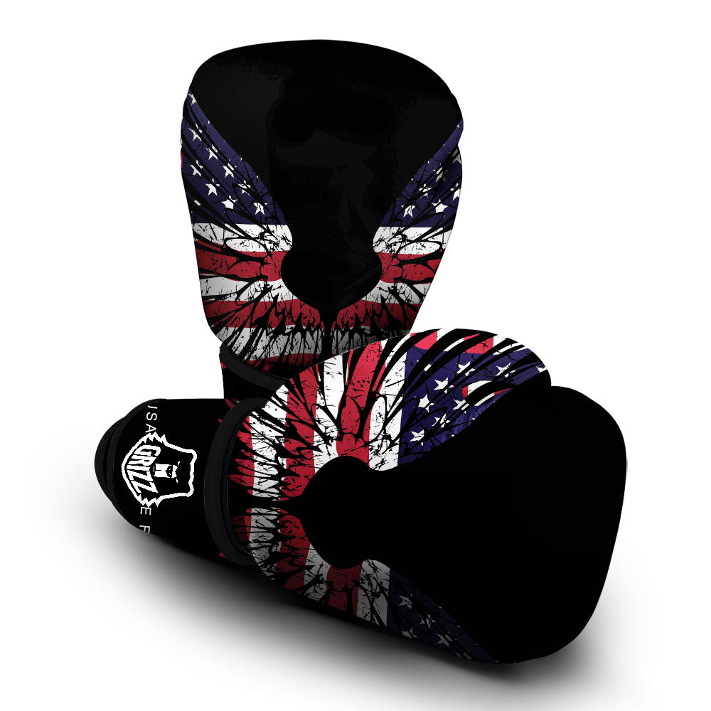 Wing Flag American Print Boxing Gloves-grizzshop