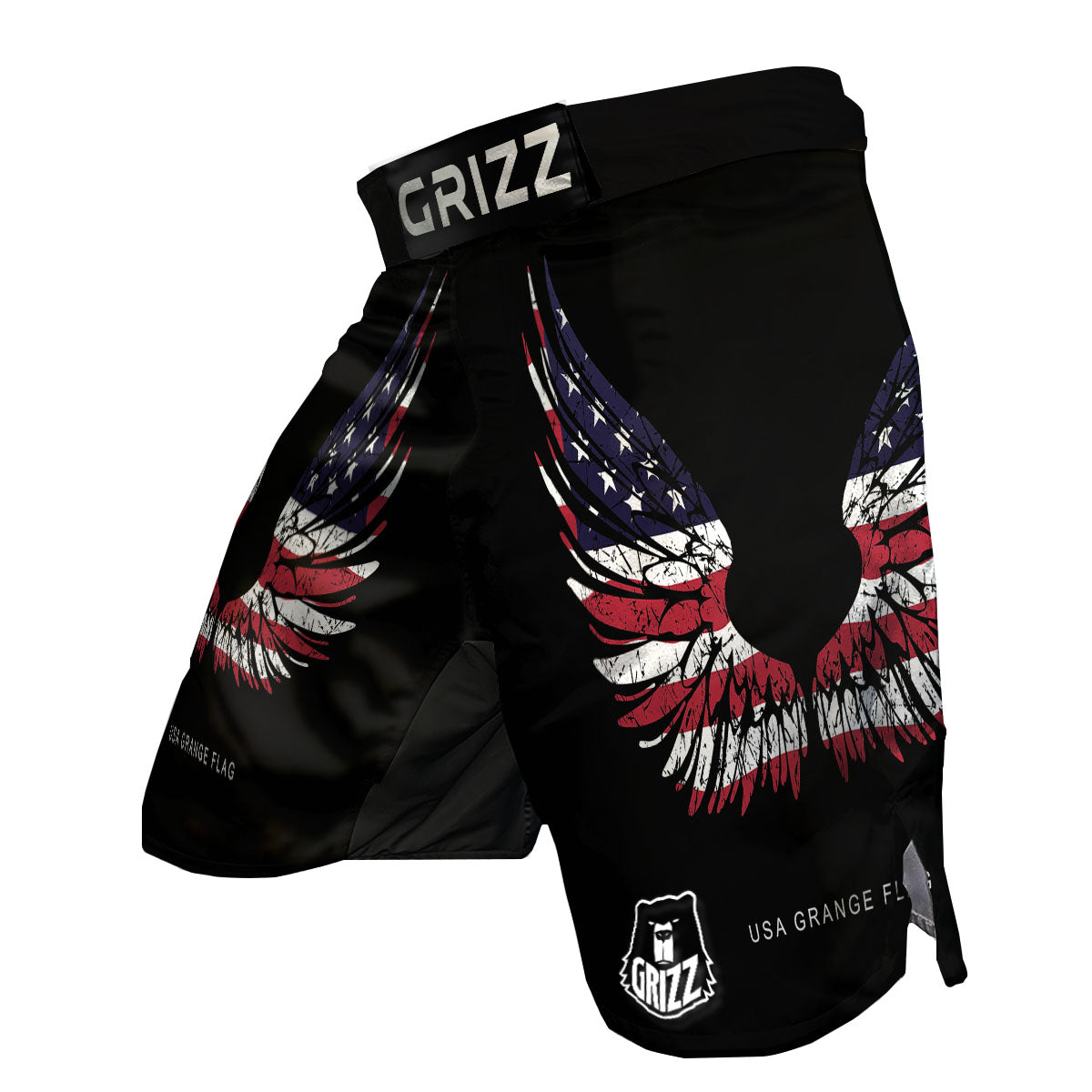 Wing Flag American Print MMA Shorts-grizzshop