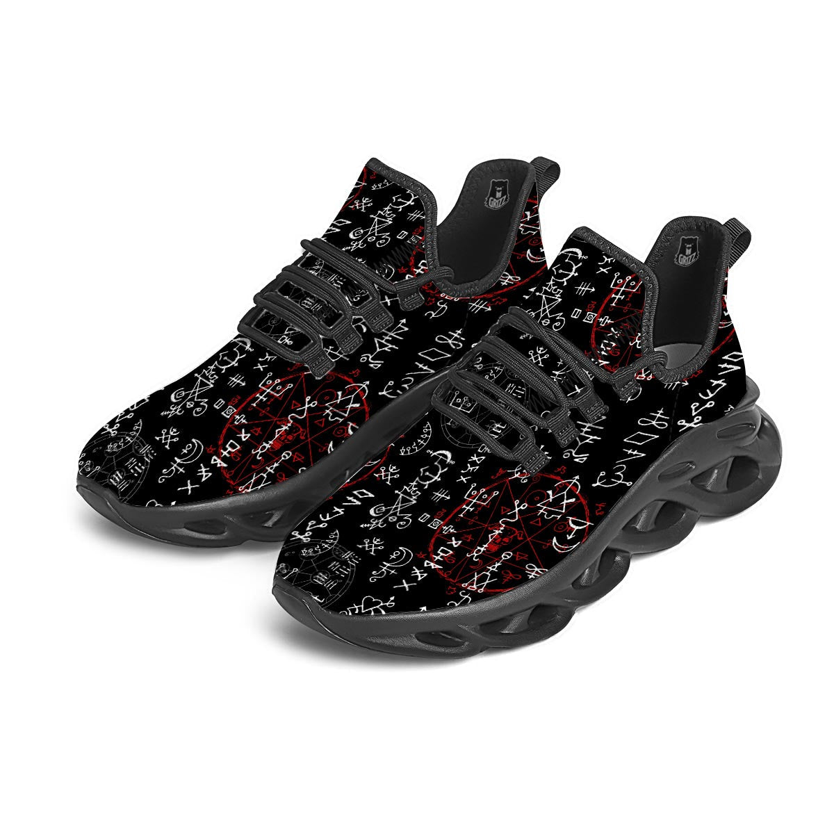 Witch Black Running Shoes-grizzshop