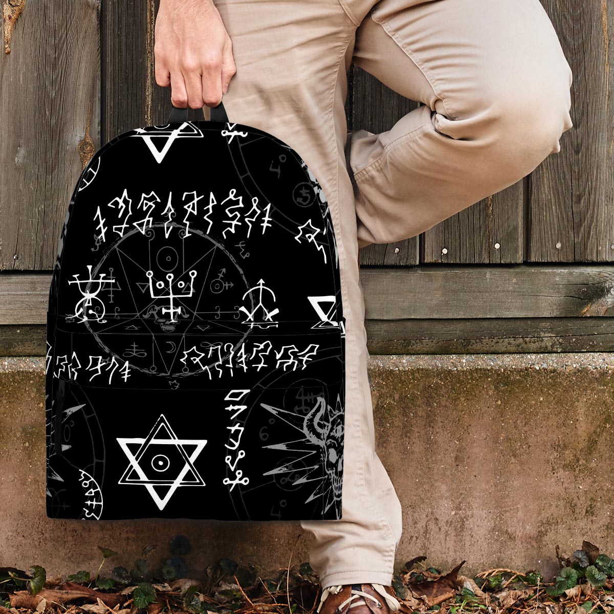 Witch Sign Print Backpack-grizzshop