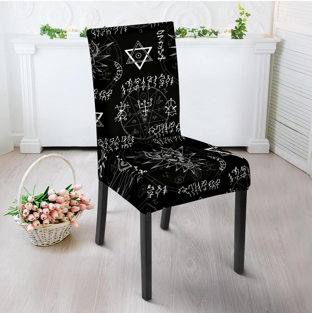 Witch Sign Print Chair Cover-grizzshop