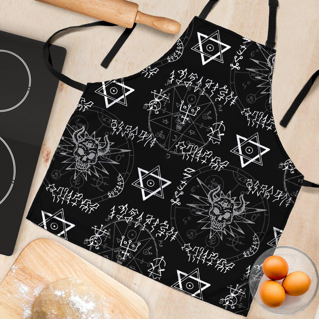 Witch Sign Print Women's Apron-grizzshop