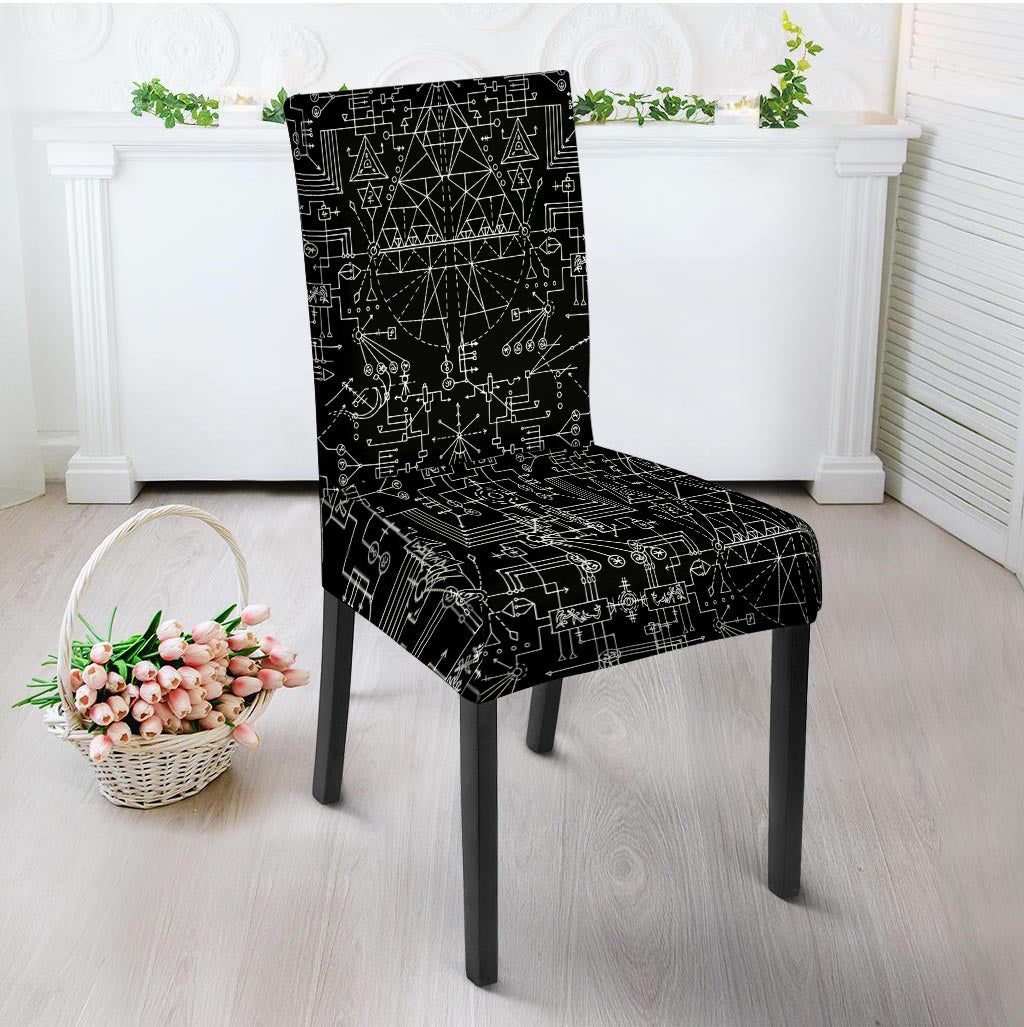 Witch Symbol Gothic Chair Cover-grizzshop