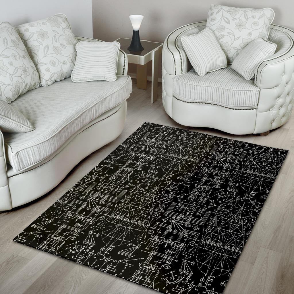 Witch Symbol Gothic Floor Mat-grizzshop