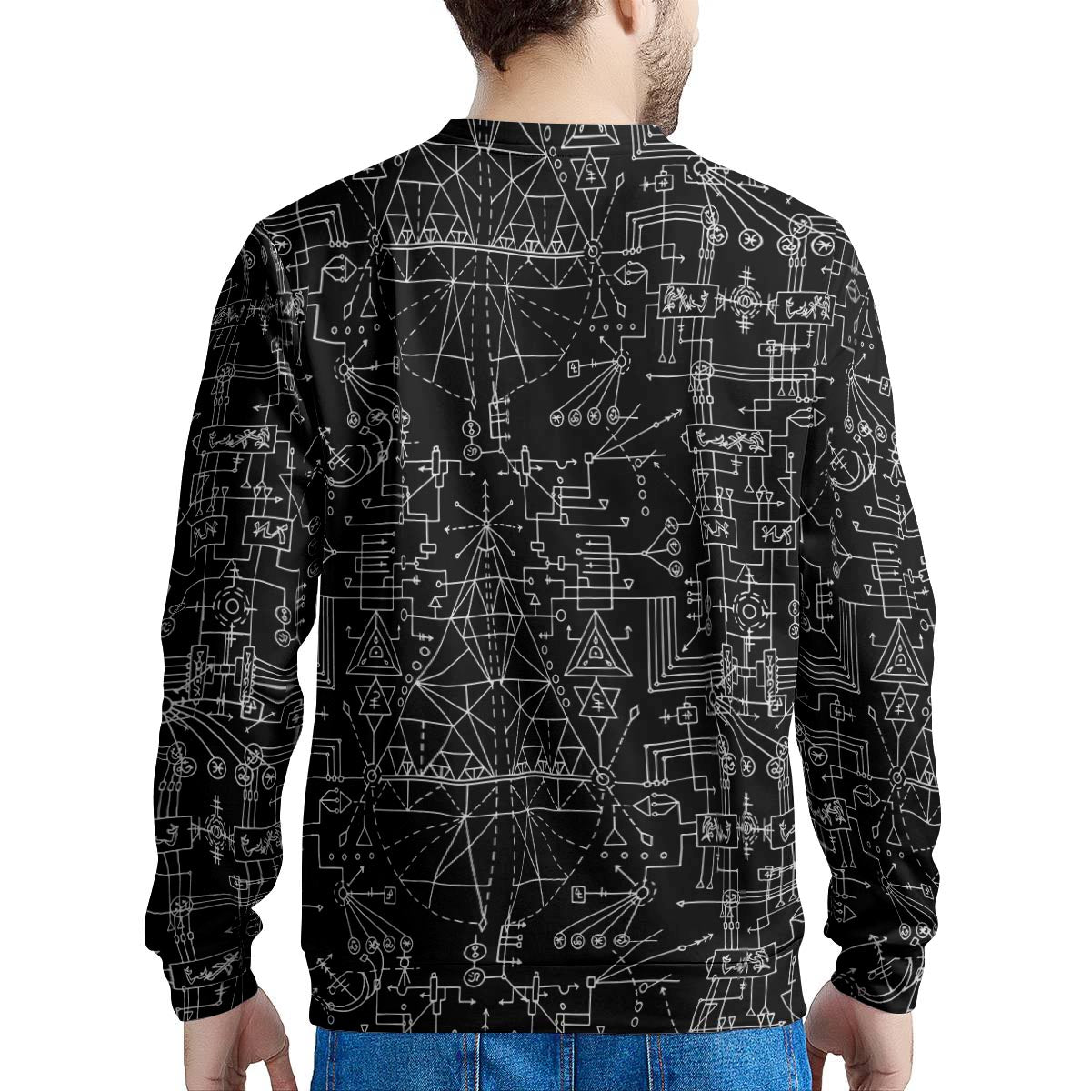Witch Symbol Gothic Men's Sweatshirt-grizzshop