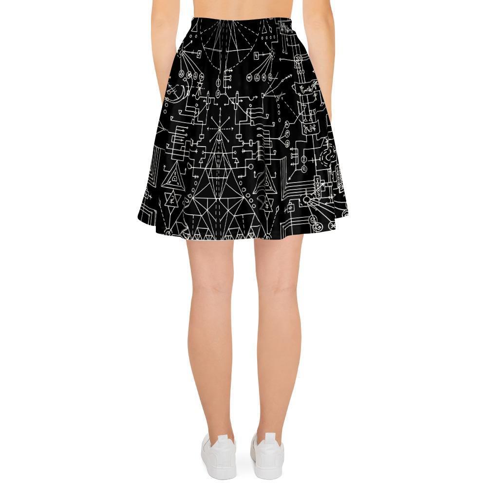 Witch Symbol Gothic Women's Skirt-grizzshop