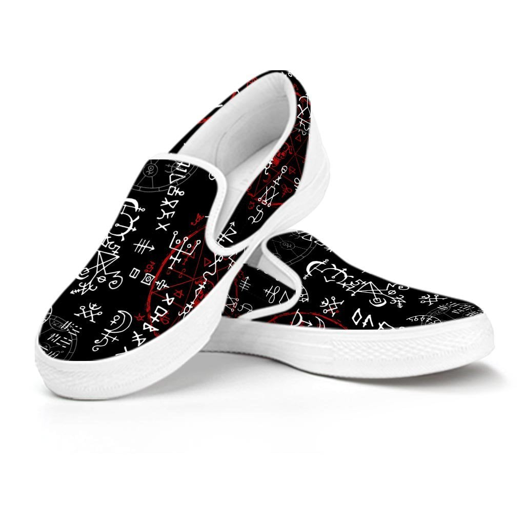 Witch Women's Slip On Sneakers-grizzshop