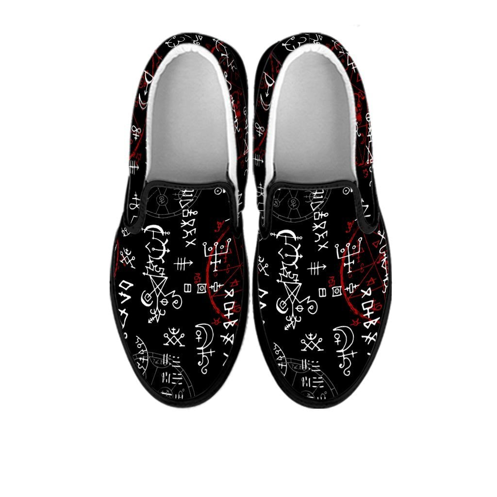 Witch Women's Slip On Sneakers-grizzshop