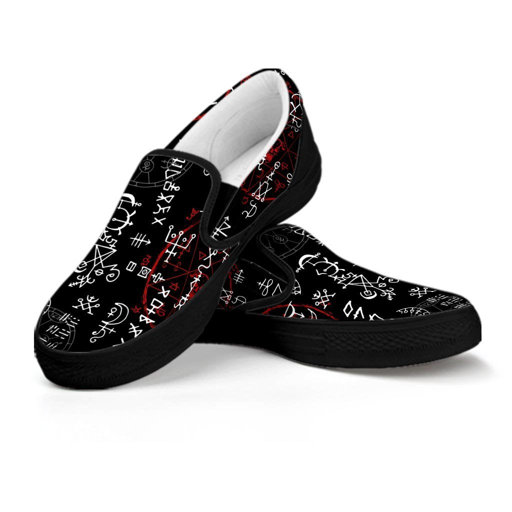 Witch Women's Slip On Sneakers-grizzshop