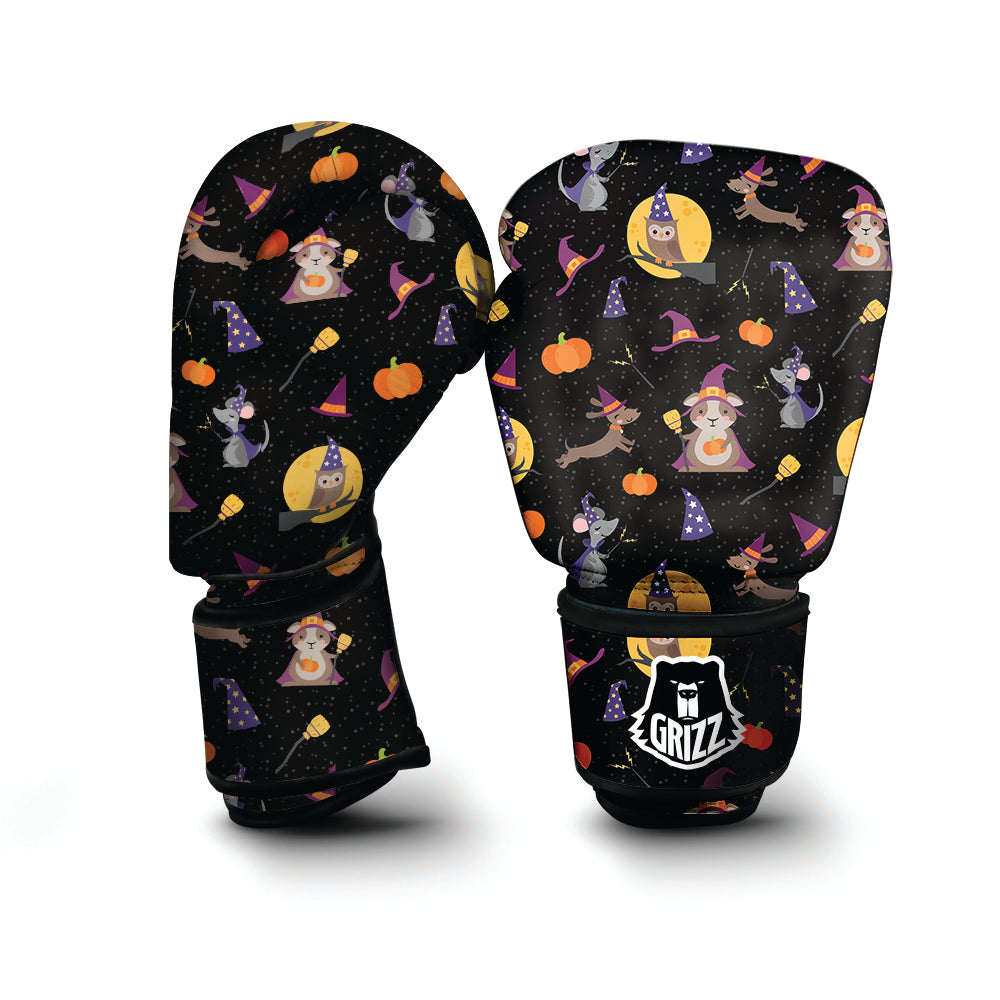 Wizard Animal Print Pattern Boxing Gloves-grizzshop