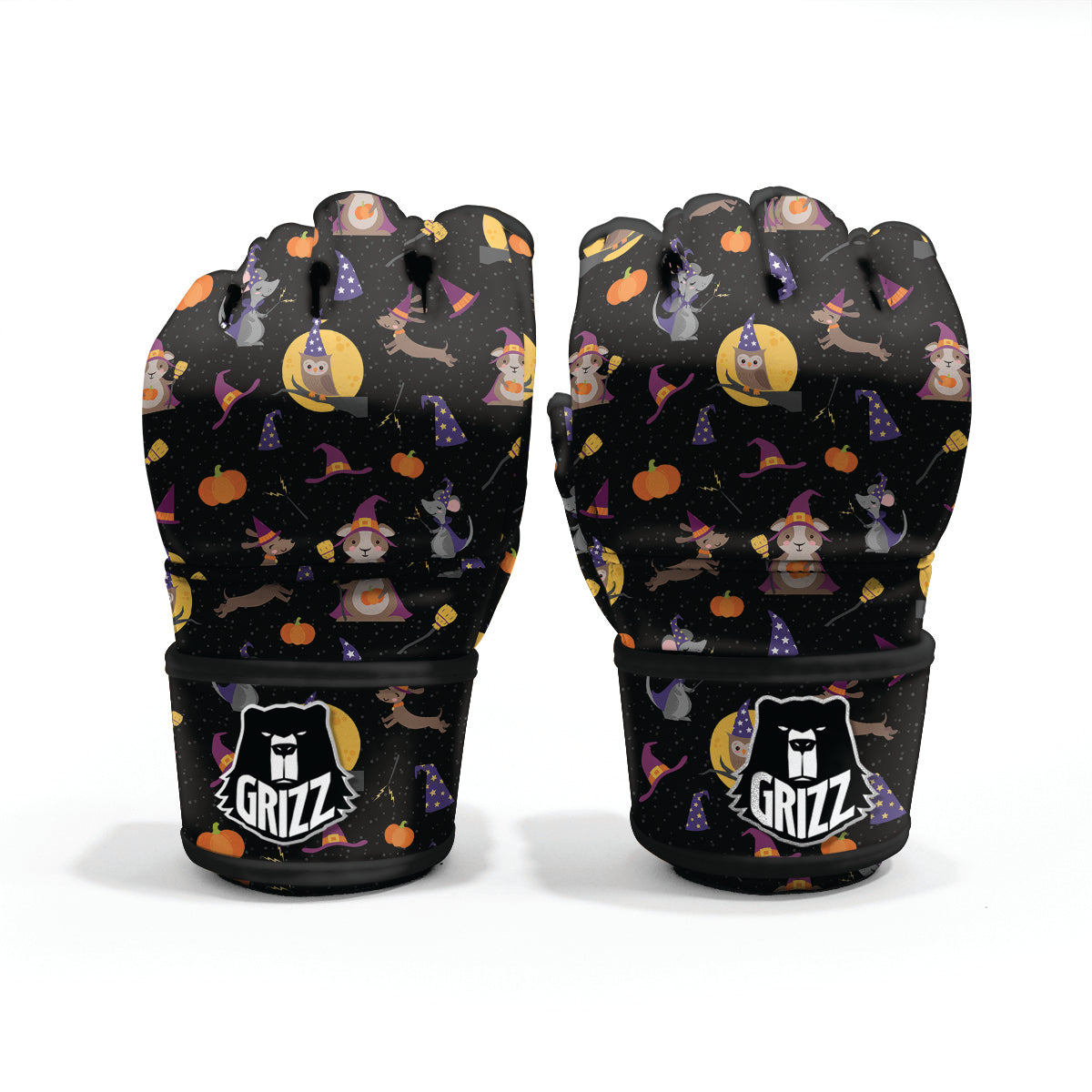 Wizard Animal Print Pattern MMA Gloves-grizzshop