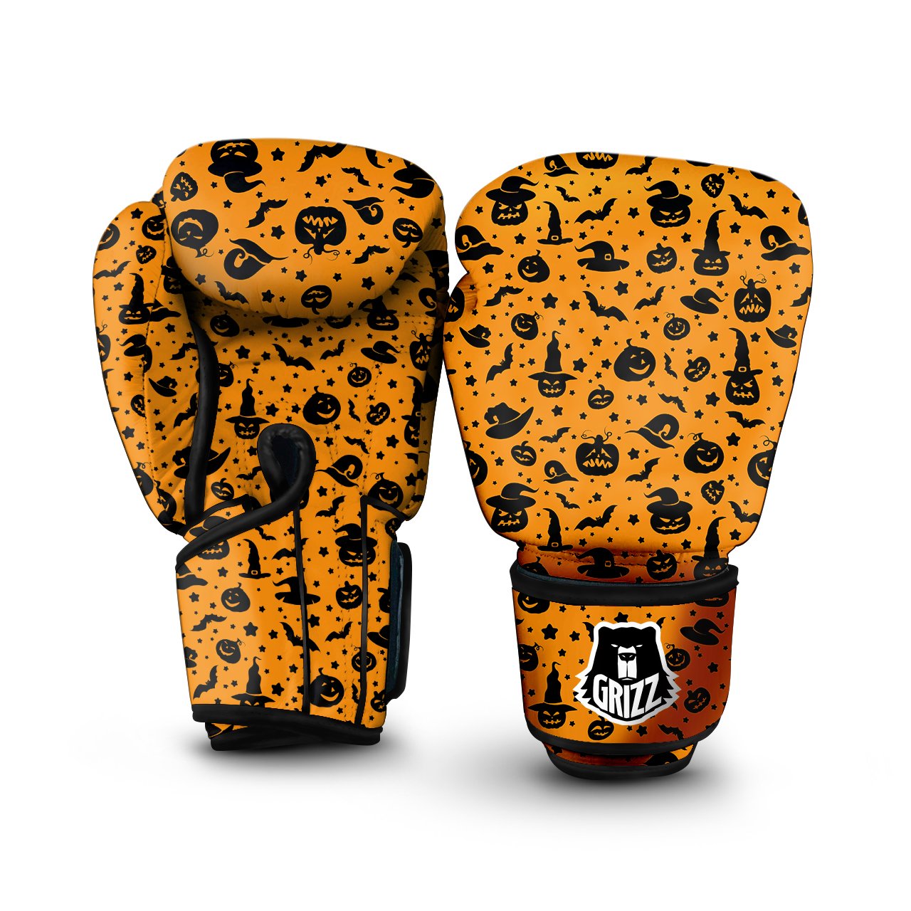 Wizard Halloween Print Pattern Boxing Gloves-grizzshop