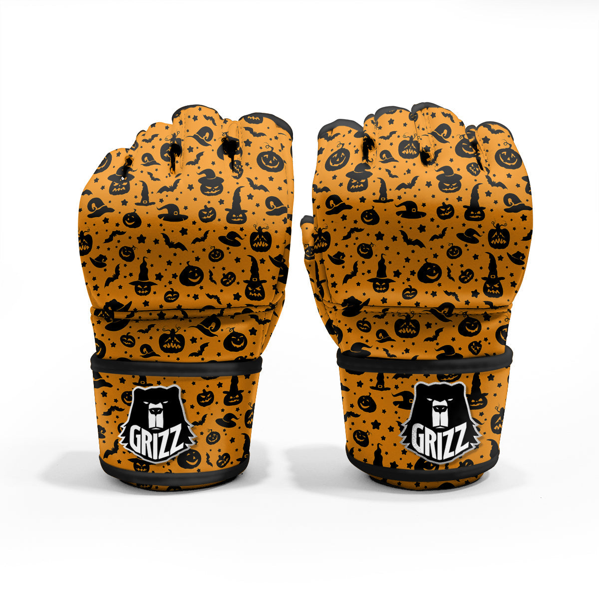Wizard Halloween Print Pattern MMA Gloves-grizzshop