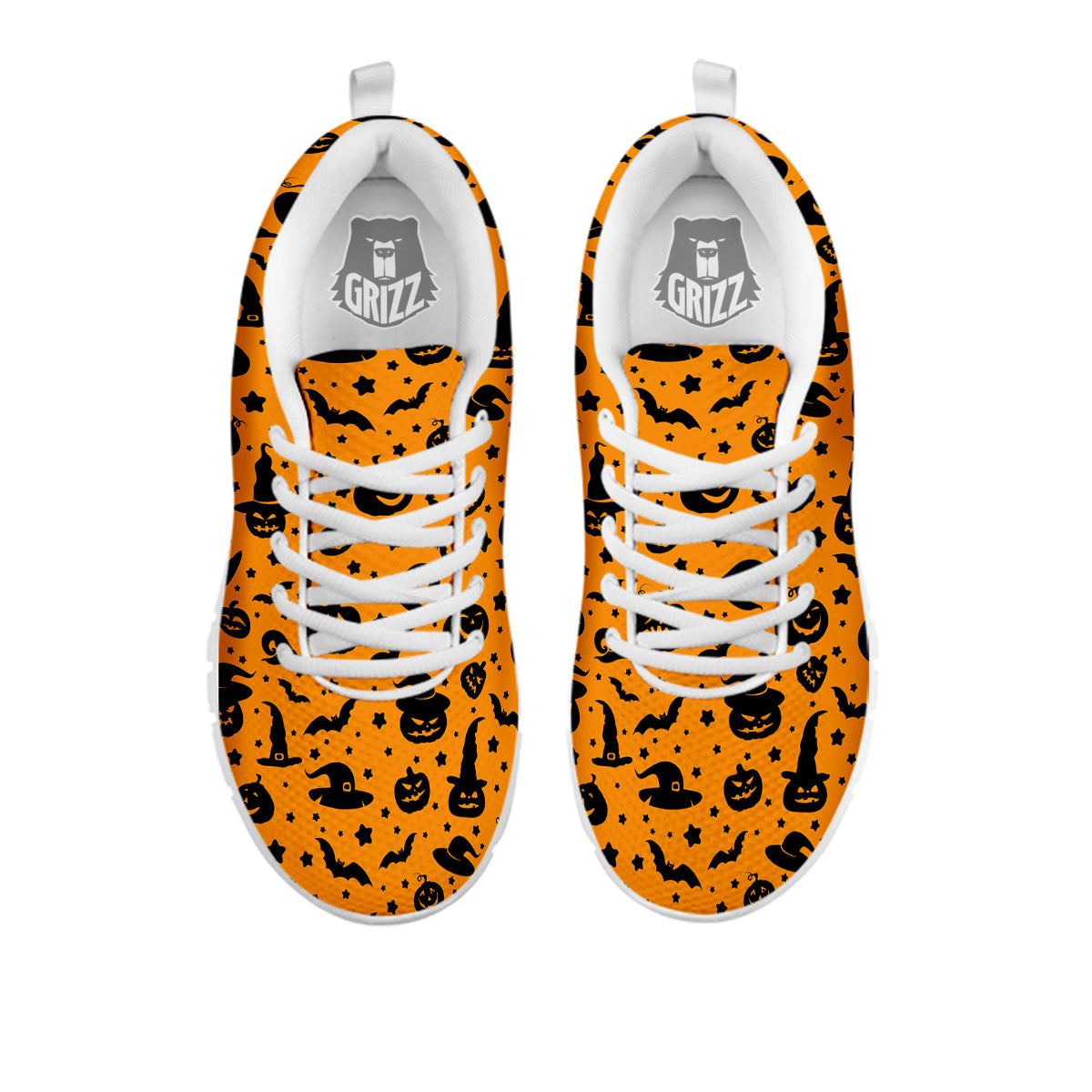 Wizard Halloween Print Pattern White Sneaker-grizzshop