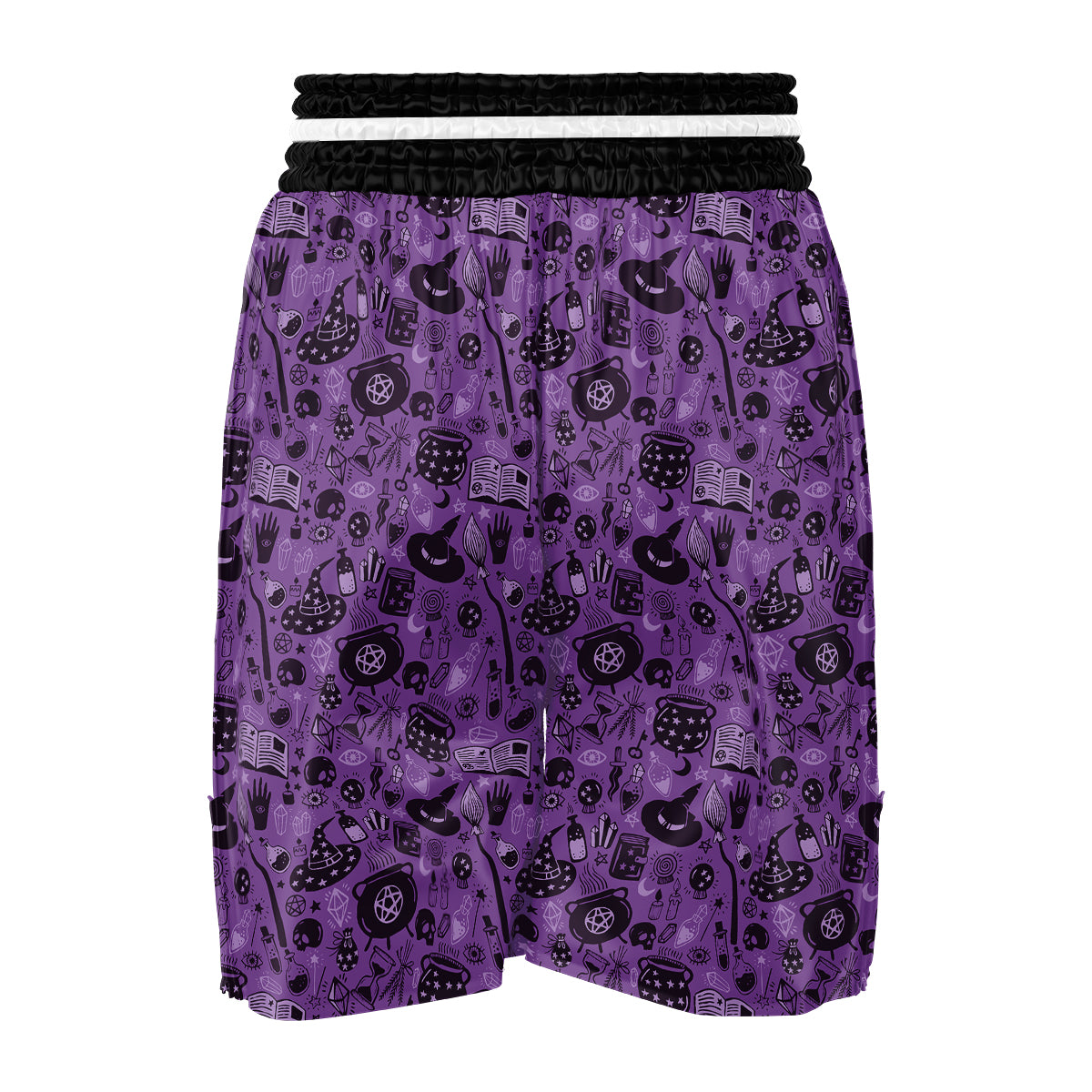 Wizard Magic Print Pattern Boxing Shorts-grizzshop