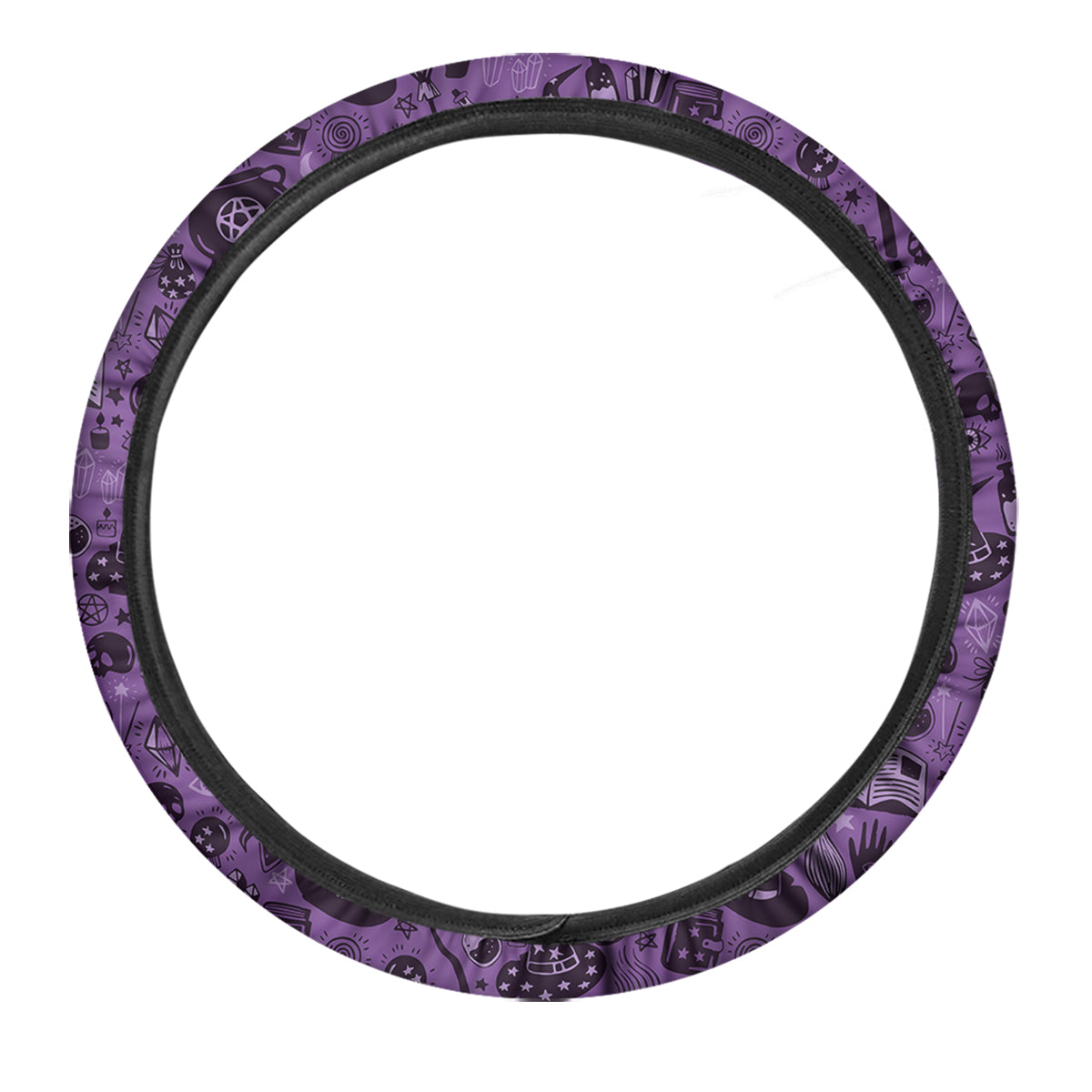Wizard Magic Print Pattern Car Steering Wheel Cover-grizzshop