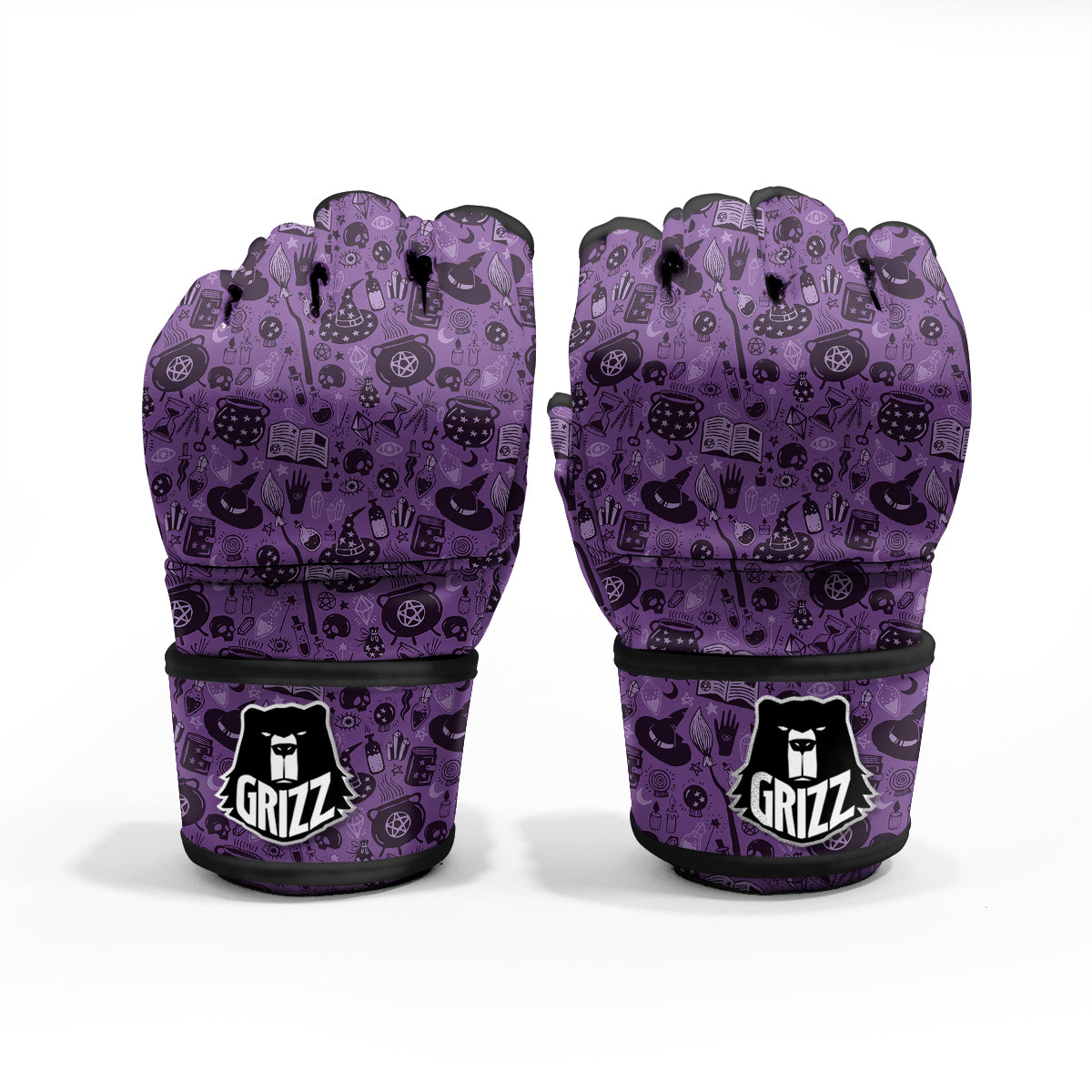 Wizard Magic Print Pattern MMA Gloves-grizzshop